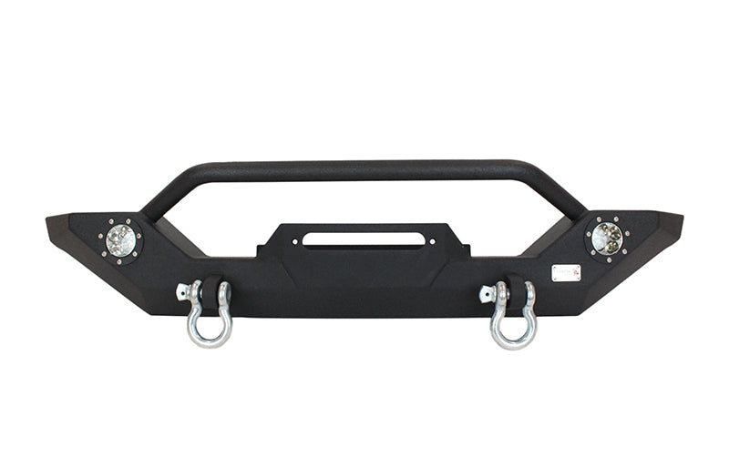 Fishbone Offroad 87-06 Jeep TJ/YJ Wrangler TJ/YJ Steel Front Bumper W/LEDs - Blk Textured Powercoat FB22016 FB22016 User 1