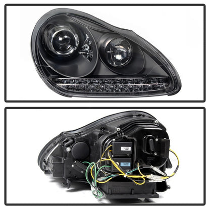 Spyder Porsche Cayenne 03-06 Projector Xenon/HID Model- DRL LED Blk PRO-YD-PCAY03-HID-DRL-BK 5080967 5080967 Photo - Unmounted