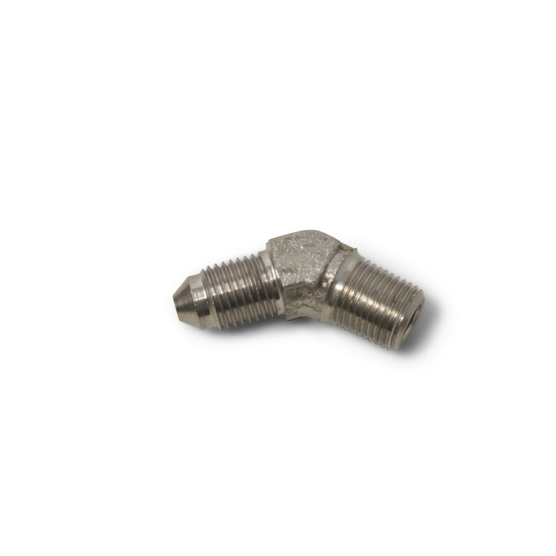 Russell -3 AN 1/8 Inch NPT Pipe Male 45° Brake Adapter Fitting - Endura 642931 Photo - out of package