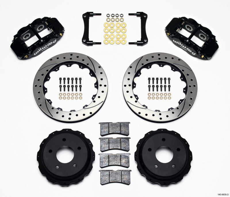 Wilwood Narrow Superlite 4R Rear Kit 12.88in Drilled 98-02 Camaro/Firebird 140-9830-D 140-9830-D Photo - Primary