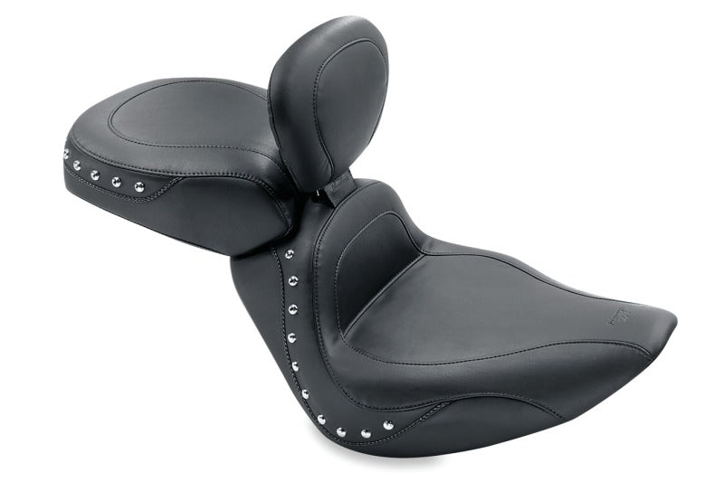 Mustang Motorcycle Mustang 00-15 Harley Softail Standard Rear Tire Sport Touring Solo Seat w/DBR Studs - Black 79489 79489 Photo - Primary