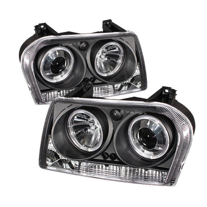 Spyder Chrysler 300 05-08 Projector Headlights LED Halo LED Blk (Not Included) PRO-YD-C305-HL-BK 5009180 5009180 Photo - Primary