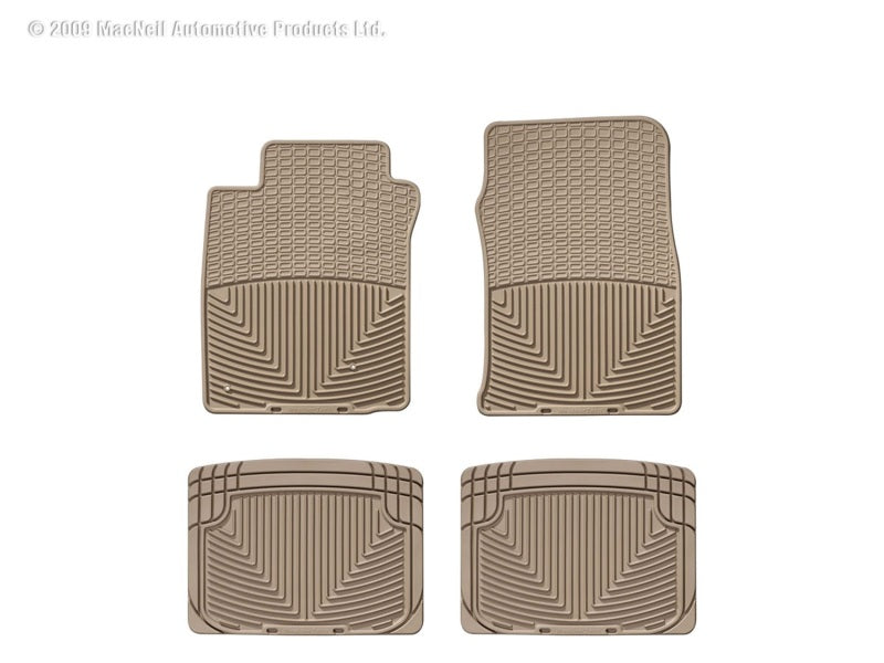 WeatherTech WT Rubber Mats - Rear - Tan Floor Mats Floor Mats - Rubber main image