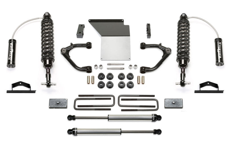 Fabtech 4" Uniball UCA System W/ Front Dirt Logic 2.5 Coilover Resi K1110DL Photo - Primary