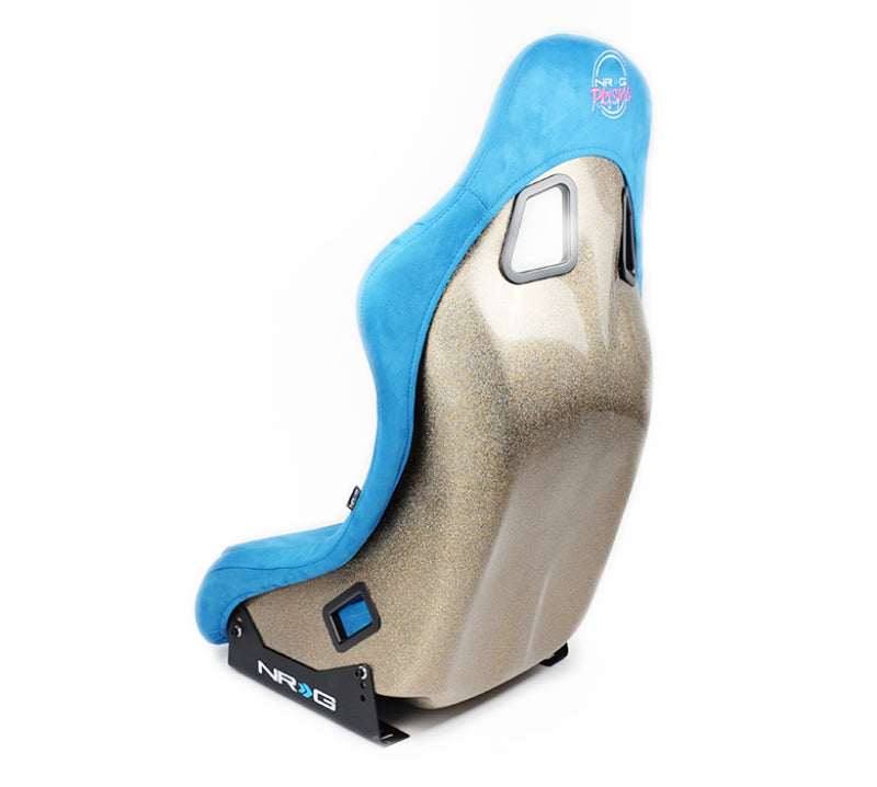 NRG FRP Bucket Seat ULTRA Edition - Medium (Blue Alcantara/Pearlized Back) FRP-303BL-ULTRA FRP-303BL-ULTRA Photo - Primary