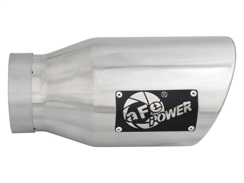 aFe MACH Force-Xp 4in 304 Stainless Steel Exhaust Tip Driver-Side Polished 49T40601-P12 Photo - Unmounted
