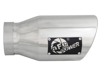 aFe MACH Force-Xp 4in 304 Stainless Steel Exhaust Tip Driver-Side Polished 49T40601-P12 Photo - Unmounted