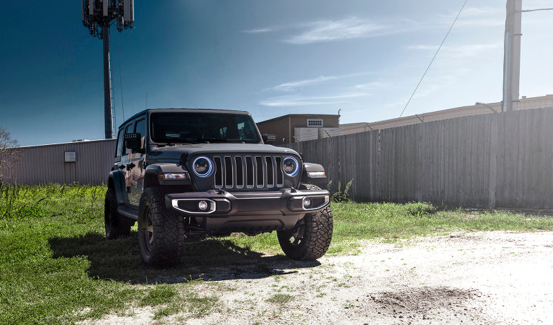 ORACLE Lighting Oracle Jeep Wrangler JL/Gladiator JT 7in. High Powered LED Headlights (Pair) - ColorSHIFT 2 5769J-333 5769J-333 Photo - Mounted