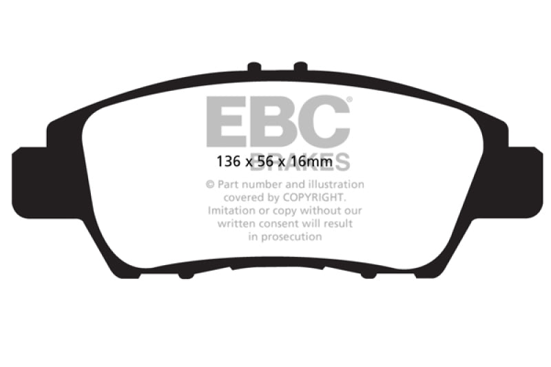 EBC 10-15 Honda CR-Z 1.5LL Hybrid Redstuff Front Brake Pads DP32041C DP32041C Photo - Primary