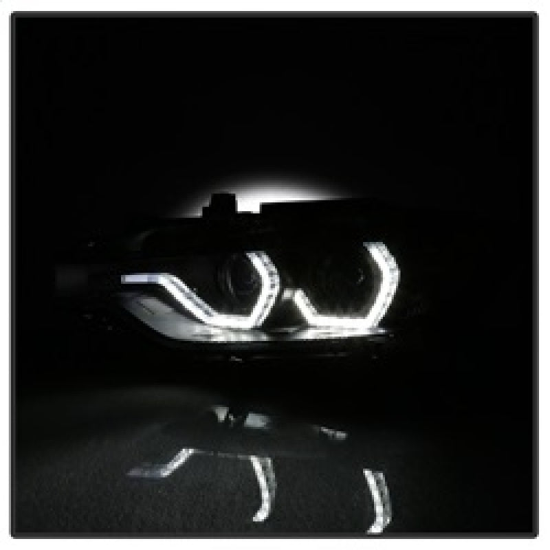 Spyder 12-14 BMW F30 3 Series 4DR Projector Headlights - LED DRL - Black (PRO-YD-BMWF3012-DRL-BK) 5084347 5084347 Photo - Unmounted