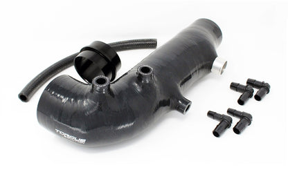 Torque Solution 2.4" Turbo Inlet Hose: Subaru WRX 02-07, STI 04-18, LGT 05-2009, FXT 04-13 TS-SU-463BK Photo - Primary