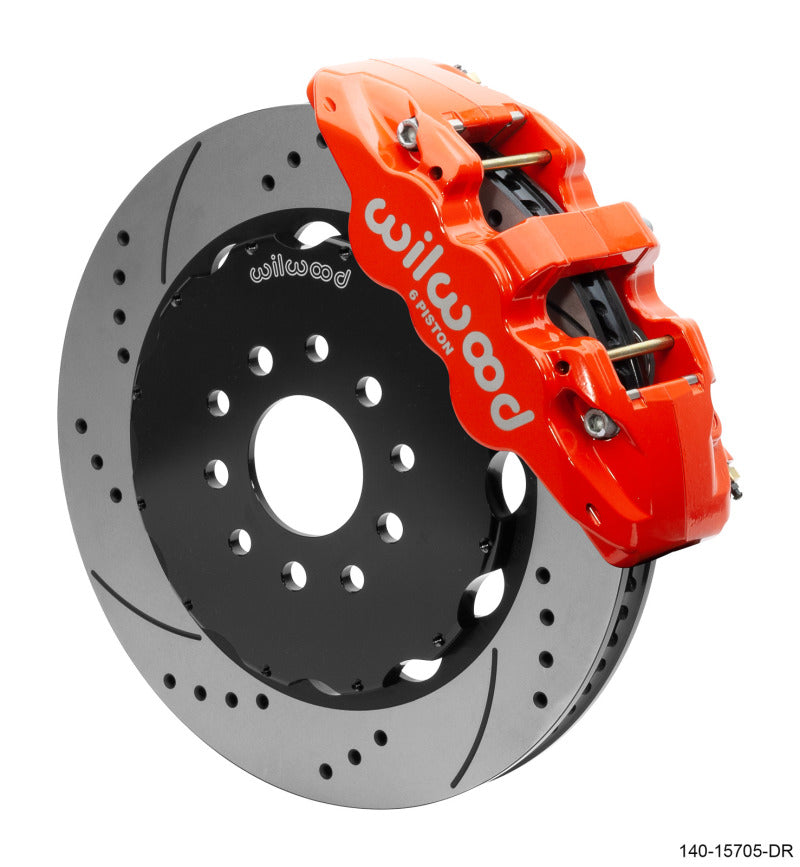 Wilwood AERO6 Front Big Brake Kit 14.00in Drilled Red Rotor - 97-13 Chevrolet Corvette C5/C6/Z06 140-15705-DR 140-15705-DR User 1