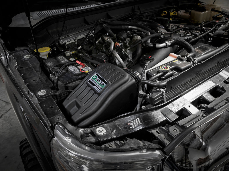 aFe Quantum Pro DRY S Cold Air Intake System 11-16 Ford Powerstroke V8 53-10003D Photo - Mounted