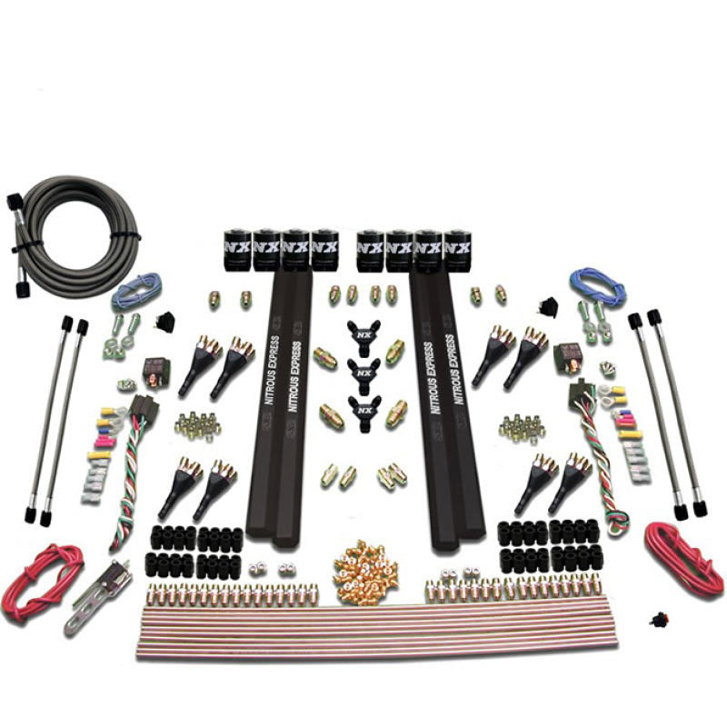 Nitrous Express SX2 Dual Stage/Alcohol 8 Solenoid Nitrous Kit (200-1200HP) w/o Bottle 90095-00 90095-00 Photo - Primary