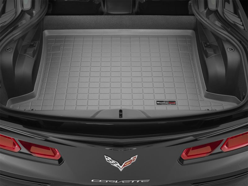 WeatherTech 14+ Chevrolet Corvette Cargo Liners - Grey 42673 42673 Photo - Mounted
