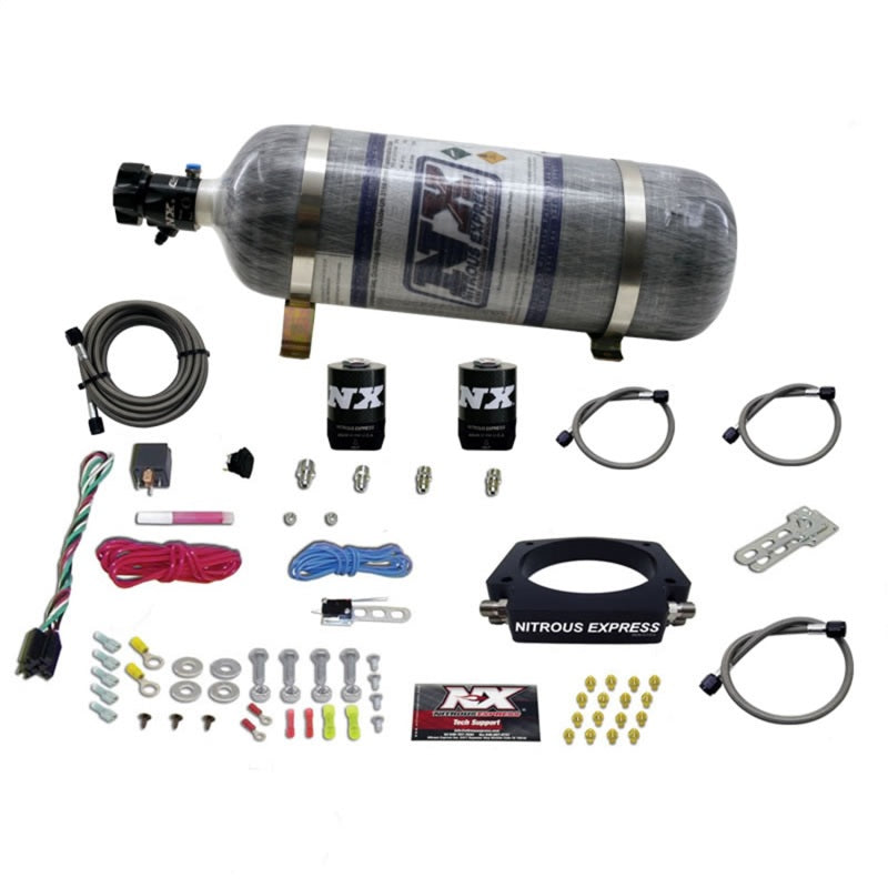 Nitrous Express GM LS 102mm Nitrous Plate Kit (50-400HP) w/12lb Composite Bottle 20933-12 20933-12 Photo - Primary
