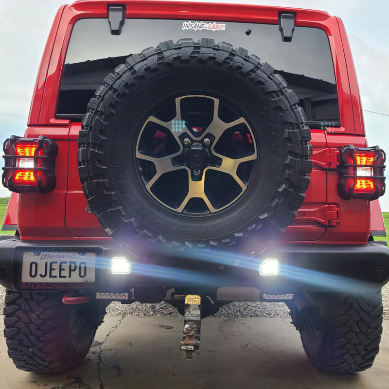 ORACLE Lighting Oracle Rear Bumper LED Reverse Lights for Jeep Wrangler JL - 6000K 5874-504 5874-504 Photo - lifestyle view