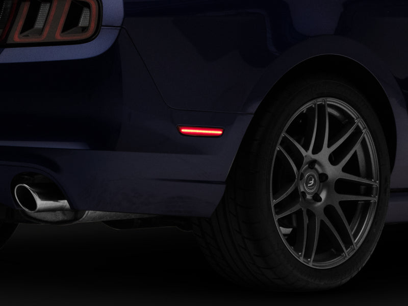 Raxiom 10-14 Ford Mustang Axial Series LED Side Marker Lights (Smoked) 412496 412496 Photo - Close Up