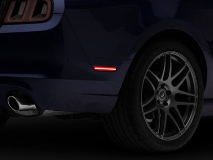 Raxiom 10-14 Ford Mustang Axial Series LED Side Marker Lights (Smoked) 412496 412496 Photo - Close Up