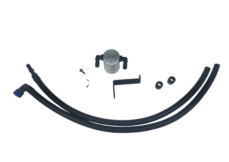 J&L 2019-2023 Ford Ranger 2.3L Driver Side Oil Separator 3.0 - Clear Anodized 3037D-C 3037D-C Photo - Primary
