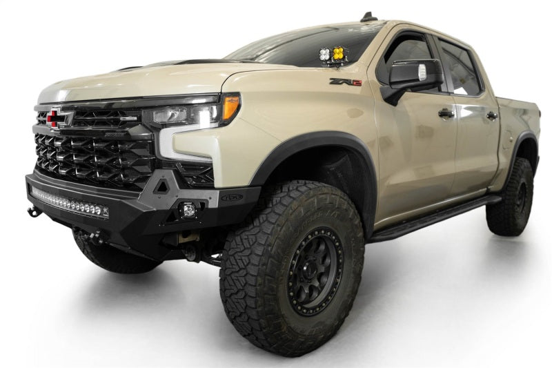 Addictive Desert Designs 2022+ Chevy Silverado 1500 ZR2 Stealth Fighter Front Bumper F120083030103 F120083030103 Photo - Mounted