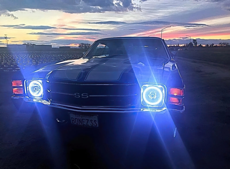 ORACLE Lighting Oracle Pre-Installed Lights 7 IN. Sealed Beam - White Halo 6905-001 6905-001 Photo - lifestyle view