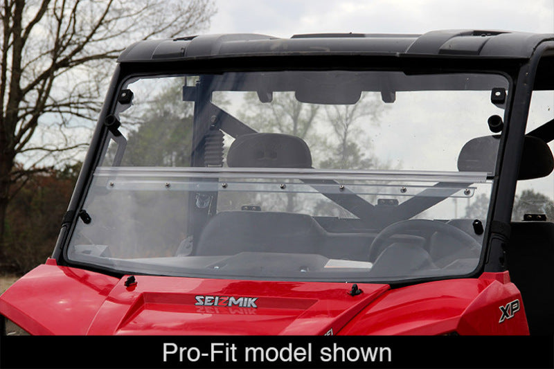 Seizmik 10-14 Polaris 400-570 Ranger Mid-Size - 1.75 in. Versa-Fold Windshield - UV Resistant Poly 50-23079KIT 50-23079KIT Photo - Primary