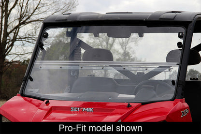 Seizmik 10-14 Polaris 400-570 Ranger Mid-Size - 1.75 in. Versa-Fold Windshield - UV Resistant Poly 50-23079KIT 50-23079KIT Photo - Primary
