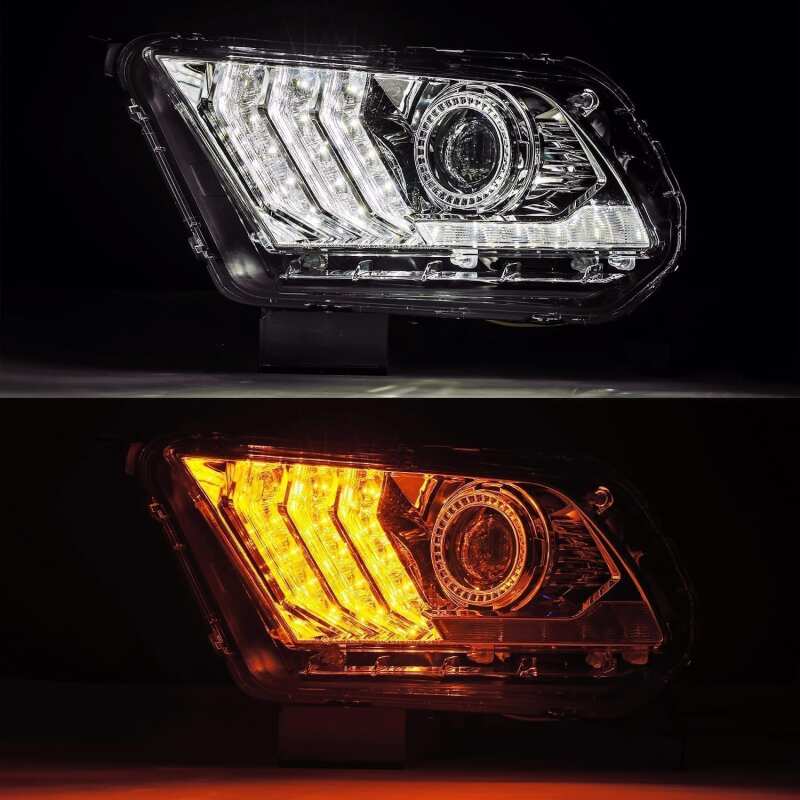 AlphaRex 10-12 Ford Mustang LUXX LED Proj Headlights Plank Style Chrome w/Activ Light/Seq Signal 880117 880117 User 2