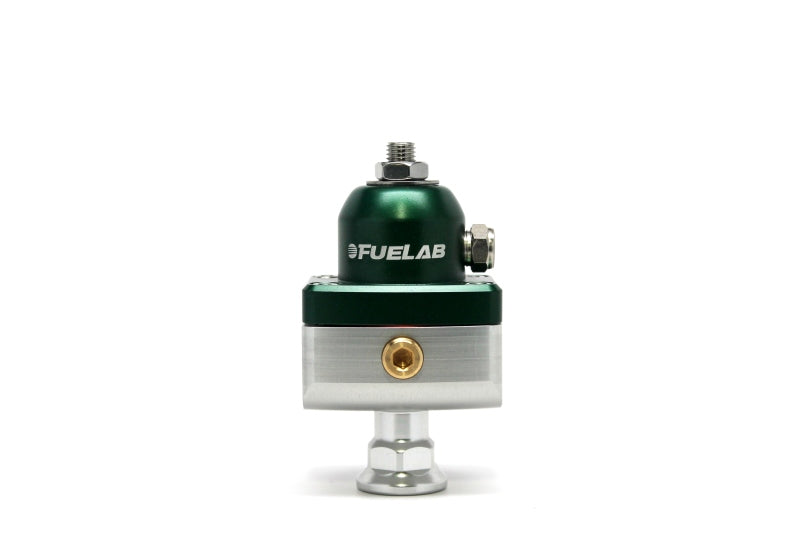 Fuelab 575 Carb Adjustable Mini FPR Blocking 4-12 PSI (1) -6AN In (2) -6AN Out - Green 57501-6 57501-6 Photo - Primary
