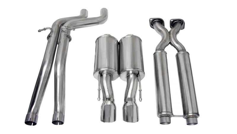 Corsa Performance 06-10 Jeep Grand Cherokee 6.1L V8 Polished Sport Cat-Back Exhaust 14451 Photo - Primary