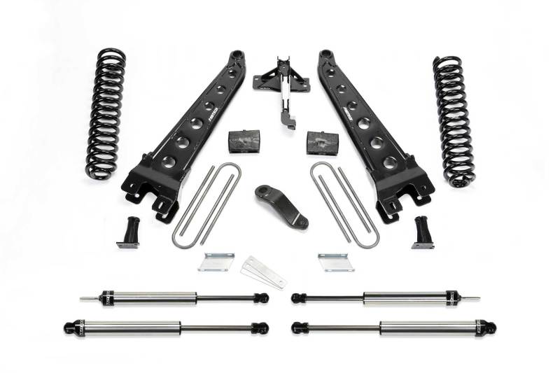 Fabtech 2018 Ford F450/F550 4WD Diesel 6in Radius Arm System w/DL Shock K2304DL Photo - Primary