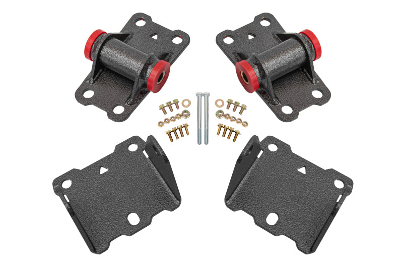 BMR Suspension BMR 78-87 G-Body Motor Mount Kit Upper & Lower Poly - Black Hammertone MM460H MM460H Photo - Primary