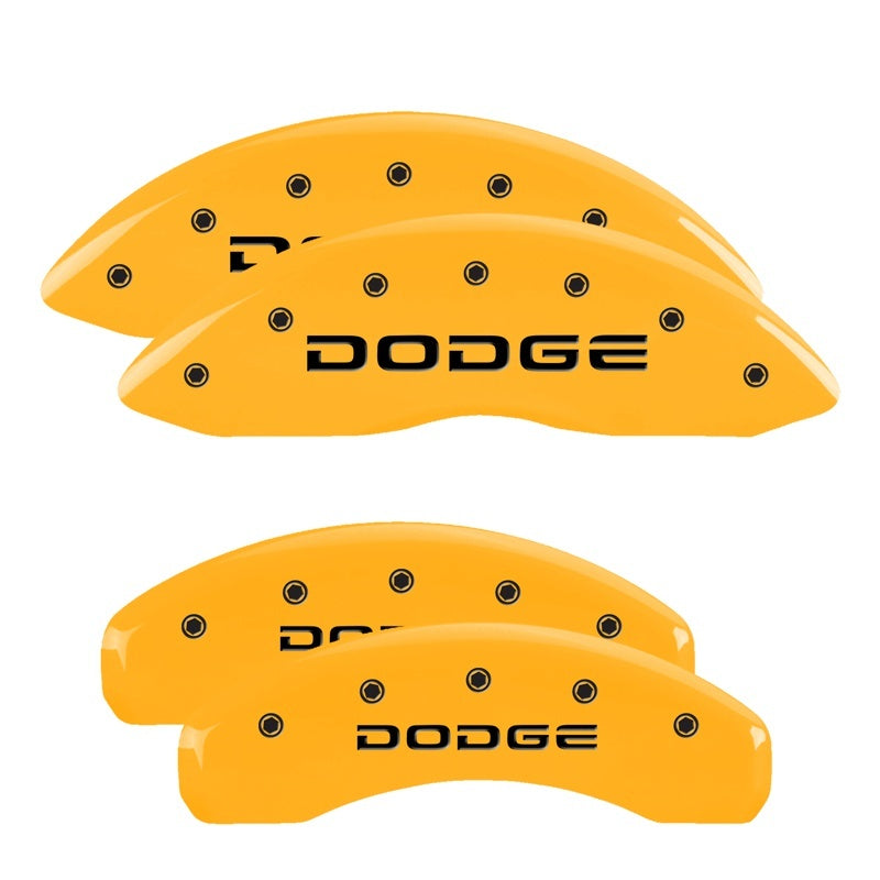 MGP 4 Caliper Covers Engraved F & R Broken D/Dodge Yellow Finish Black Char 2007 Dodge Durango 12043SDODYL 12043SDODYL Photo - Primary