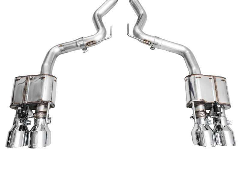 AWE Tuning AWE 2024 Ford Mustang GT Fastback S650 RWD SwitchPath Catback Exhaust w/ Quad Chrome Silver Tips 3025-42650 3025-42650 Photo - out of package