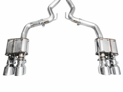 AWE Tuning AWE 2024 Ford Mustang GT Fastback S650 RWD SwitchPath Catback Exhaust w/ Quad Chrome Silver Tips 3025-42650 3025-42650 Photo - out of package