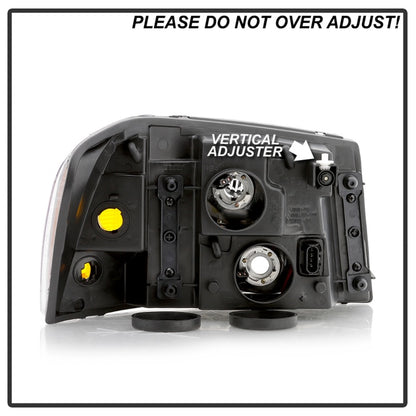 SPYDER xTune 02-09 GMC Envoy OEM Style Headlights - Black (HD-JH-GEN02-AM-BK) 9042652 9042652 Photo - Unmounted