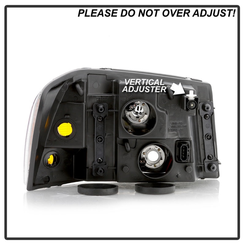 SPYDER xTune 02-09 GMC Envoy OEM Style Headlights - Black (HD-JH-GEN02-AM-BK) 9042652 9042652 Photo - Unmounted
