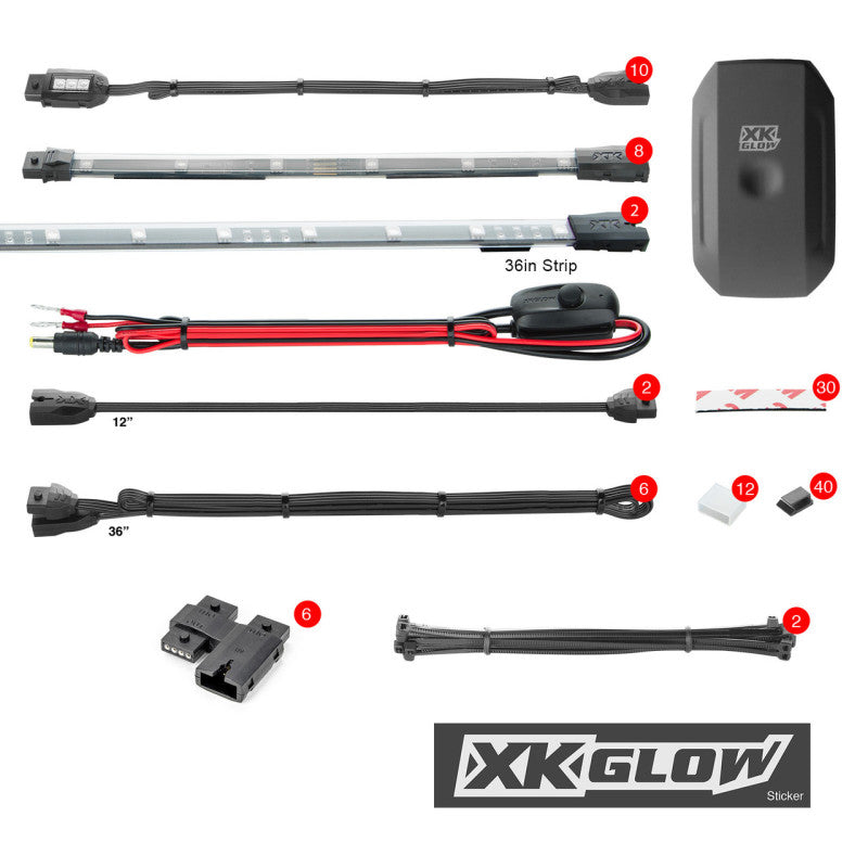 XKGLOW XK Glow LED Snowmobile Accent Light Kits XKchrome Smartphone App (Advanced) XK-SNOW-ADV