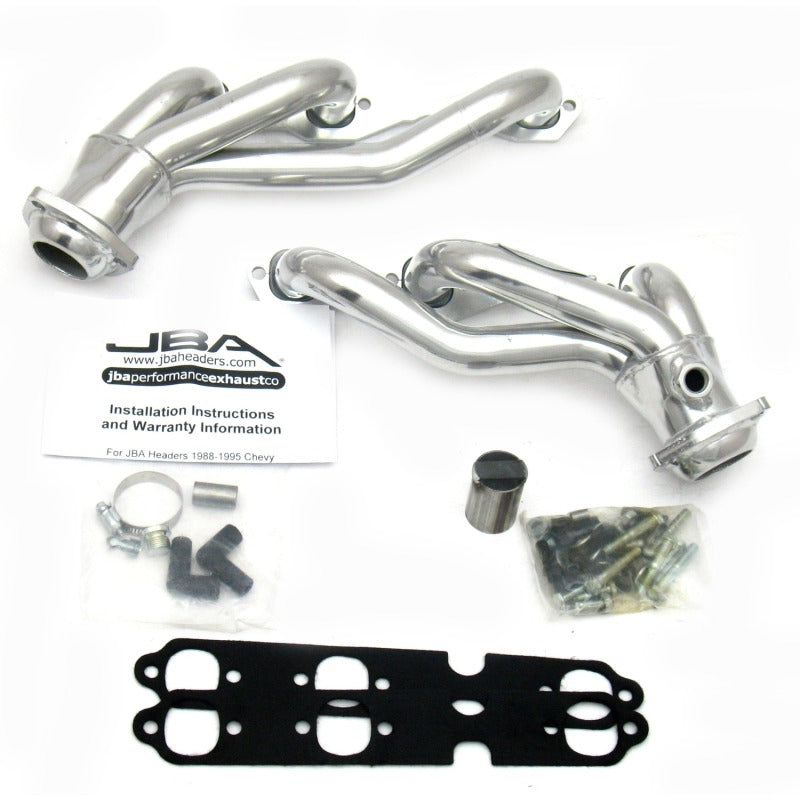 JBA 88-95 GM Truck 4.3L V6 w/o A.I.R. Injection 1-1/2in Primary Silver Ctd Cat4Ward Header 1840SJS 1840SJS Photo - Primary