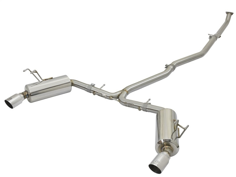 aFe Takeda 2-1/4 to 2-1/2in 304 Stainless Steel Cat-Back Exhaust w/Polishe 49-36615-P Photo - Primary