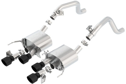 Borla 14-18 C7 Corvette Stingray Axle-Back ATAK Exhaust 2.75in To Muffler Dual 2.75in Out 4.25in Tip 11856CB 11856CB Photo - Primary
