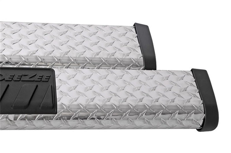 Dee Zee Deezee Universal Tubes - 6In Oval - Black Tread Aluminum (ExtCab) DZ16412 DZ16412 Photo - Unmounted