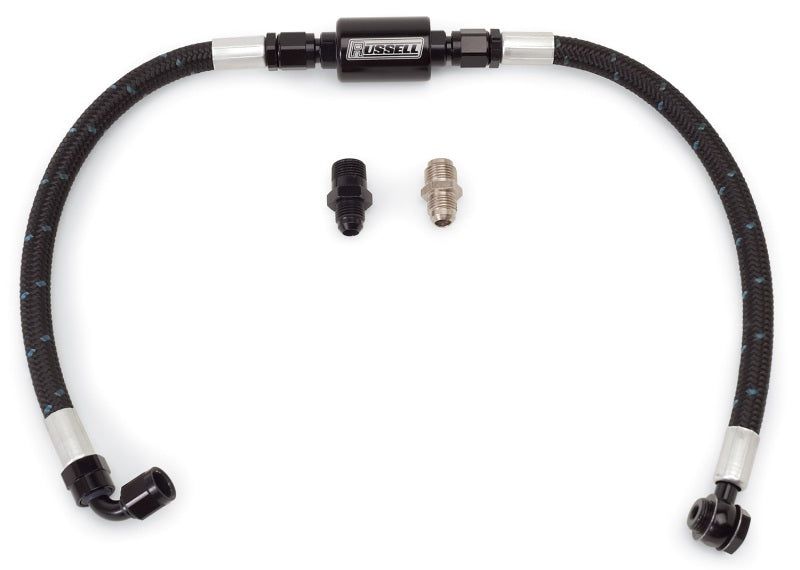 Edelbrock Fuel Hose Assembly Proclassic Finish w/Competition Filter SBC 8103 Photo - Primary