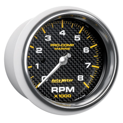Autometer Gauge, Tachometer, 3 3/8", 8k Rpm, Marine Carbon Fiber 200779-40 User 3