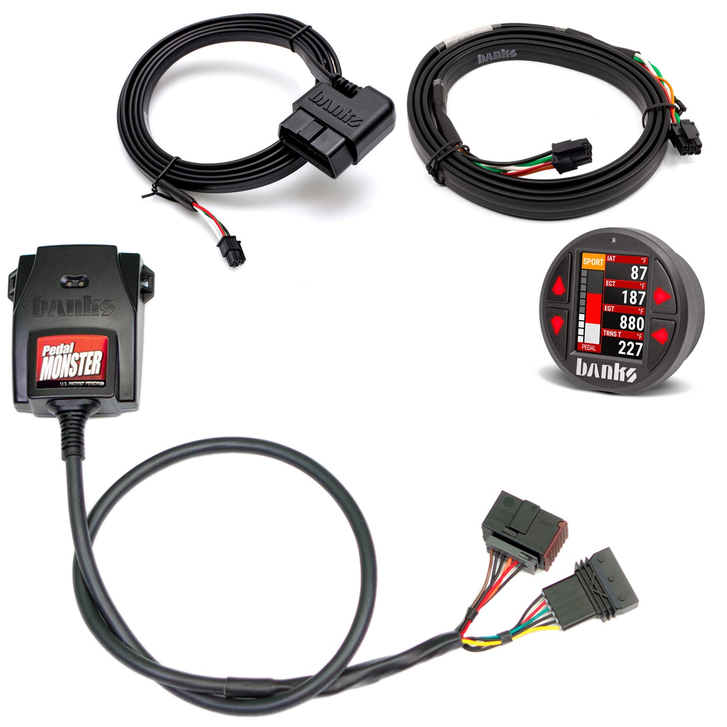 Banks Power Pedal Monster Kit TE Connectivity MT2 6 Way With iDash Pro 64332-P