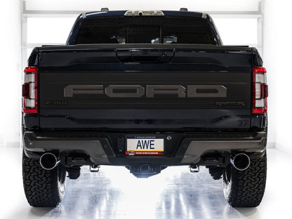 AWE Tuning AWE Gen 3 Raptor SwitchPath Exhaust  - Chrome Silver Tips 3025-32356 3025-32356 Photo - Mounted