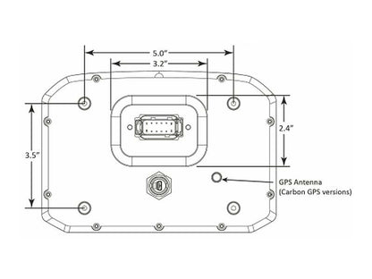 AEM CD-7 Non Logging Race Dash Carbon Fiber Digital Display (CAN Input Only) 30-5700 30-5700 Photo - out of package