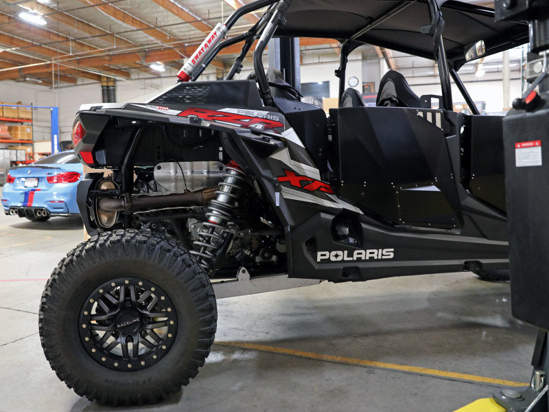 aFe 14-19 Polaris RZR 925/1000cc Sway-A-Way 3.0 Rear Coilover Kit w/ Remote Reservoirs and Comp Adj 852-0058-01-CA 852-0058-01-CA Photo - Mounted