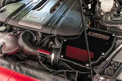 CORSA Performance Corsa 18-22 Ford Mustang GT 5.0L V8 Carbon Fiber Air Intake w/ DryTech 3D No Oil 44007D 44007D Photo - Mounted